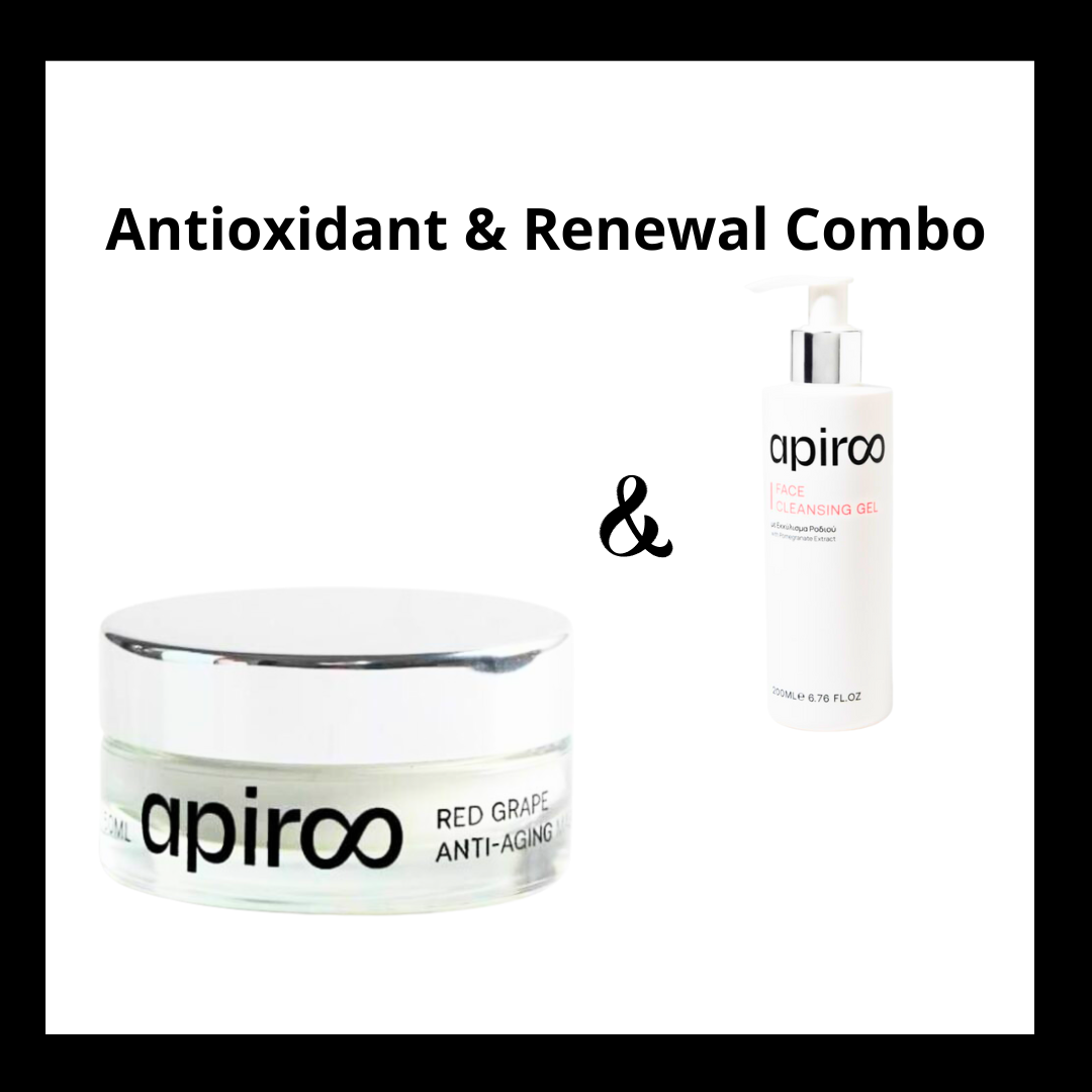 Antioxidant & Renewal Combo – Face Cleansing & Anti-Age Mask