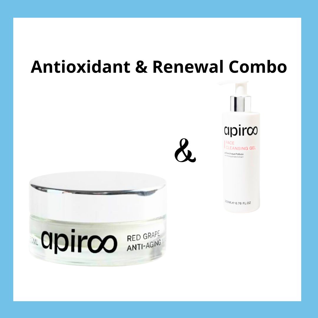 Antioxidant & Renewal Combo – Face Cleansing & Anti-Age Mask